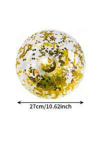 Ballon de plage gonflable à pois & rayures - Fabriqué en matériau PVC durable, ce ballon de plage d'été présente un design ludique avec des pois et des rayures arc-en-ciel. Idéal pour les décorations de fête à la piscine et les jeux d'eau - multicolore - Voir 19