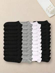 40/20/15/10/5/3/1 Pairs Unisex Kids & Couples Sports Socks, Invisible Socks, Boat Socks, Spring/Summer Holiday Gift - Multicolor - View 1