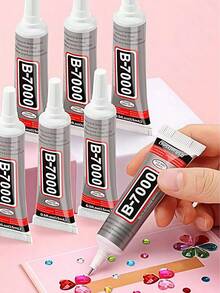 3.7 Fl Oz B-7000 水鑽黏著劑 110ml/50ml/25ml/15ml 用於布料、手機維修、珠寶製作、寶石、木材 & 玻璃、手工黏合 - B-7000 - 查看 2
