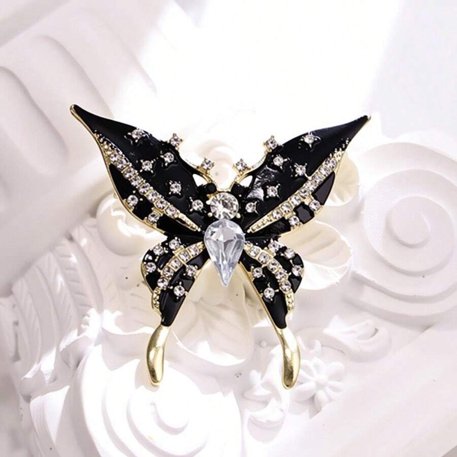 Light Luxury High-End Butterfly Brooch For Women, Niche Personalized Suit Lapel Pin, Vintage Elegant Brooch Corsage Accessory - Butterfly Brooch - View 1