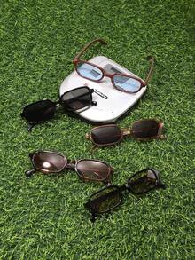 5pcs Black Champagne Tea Blue