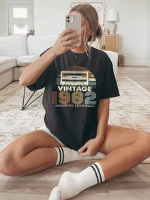 Plus Size T-Shirts - Black - View 1
