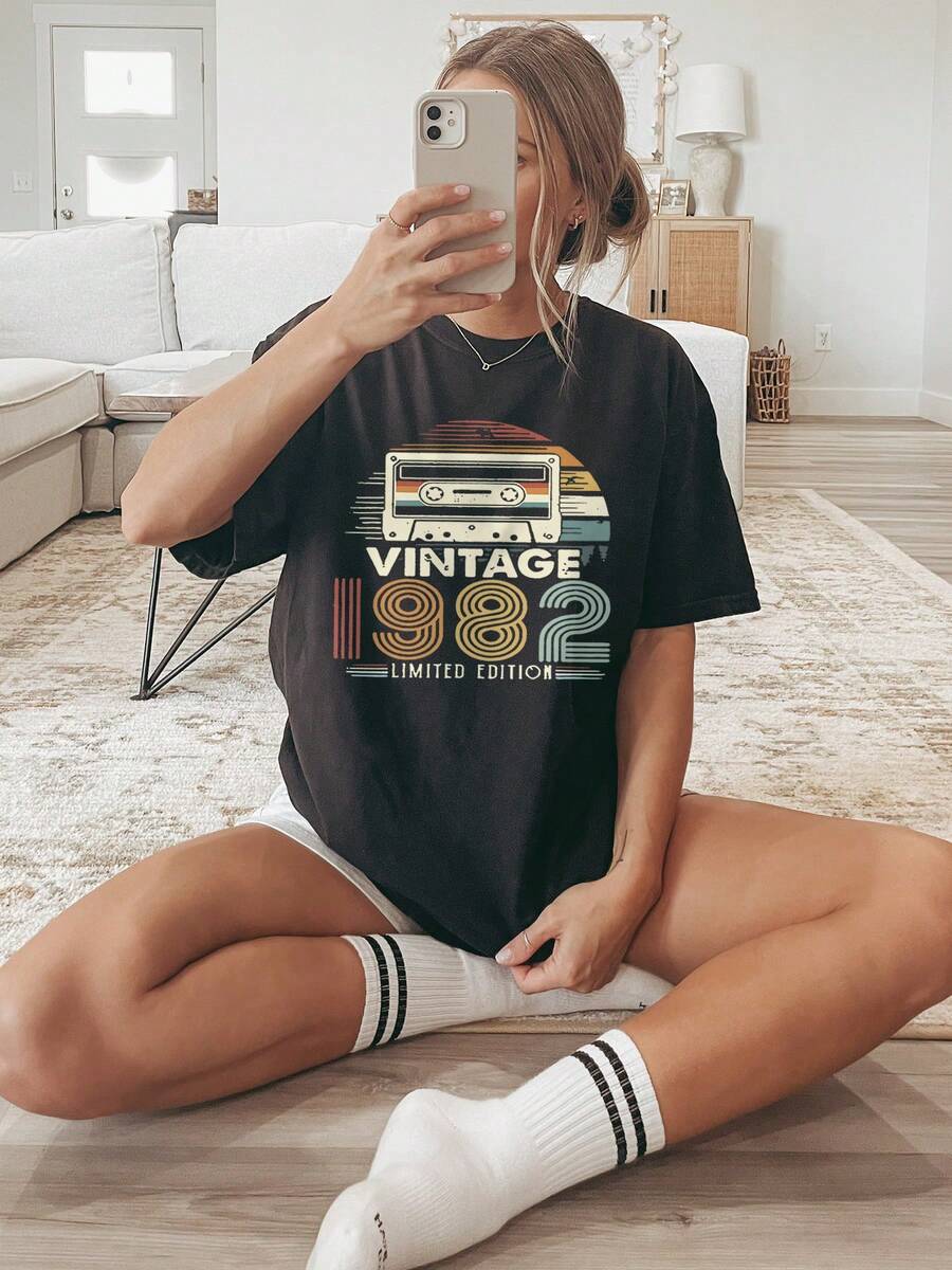 Plus Size T-Shirts - Black - View 1