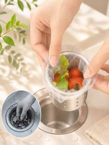 500/-30piece Kitchen Sink Filter, Household Filter, Bathroom, Bathtub, Washbasin, Mopping Machine-Reusable, Send Parents And Lovers, Storage Is Simple, Time-Saving And Easy To Clean Kitchen Drainage Protector. - Multicolor - View 3