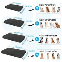 DUJUIKE Dog Bed Cover - Soft Plush Replacement Cover, 100% Waterproof, Soft Cashmere/Velvet Material; Waterproof And Removable/Washable Dog Bed Cover (Black) - Black - View 8