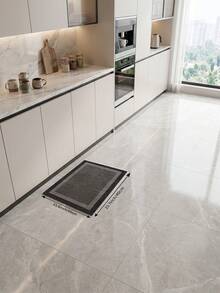 Dark Gray Diatomaceous Earth Absorbent Kitchen Mat, Suitable For Kitchen, Living Room Carpet, Non-Slip Bathroom Mat, Laundry Room, Bedroom, Indoor/Outdoor, Office, Entryway, Area Rug, Holiday Decor, Hallway Carpet, Study And Gaming Area - Dark Grey - View 12