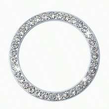 1pc Rhinestone Decorated Car Start Button Ring Sticker - A - View 5