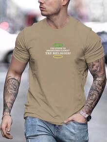 Camiseta de manga corta con cuello redondo para hombre, diseño TOO STUPID TO UNDERSTAND SCIENCE, estilo casual de verano. - Blanco - Ver 11