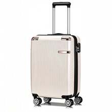 Standard ANAC Carry-On Suitcase 10KG 55x35x25cm Carry-On Suitcase With Zipper, Expandable, Removable Wheels, Carry-On Luggage, Can Be Taken Into The Airplane Cabin - 柔和淡色 - 查看 2