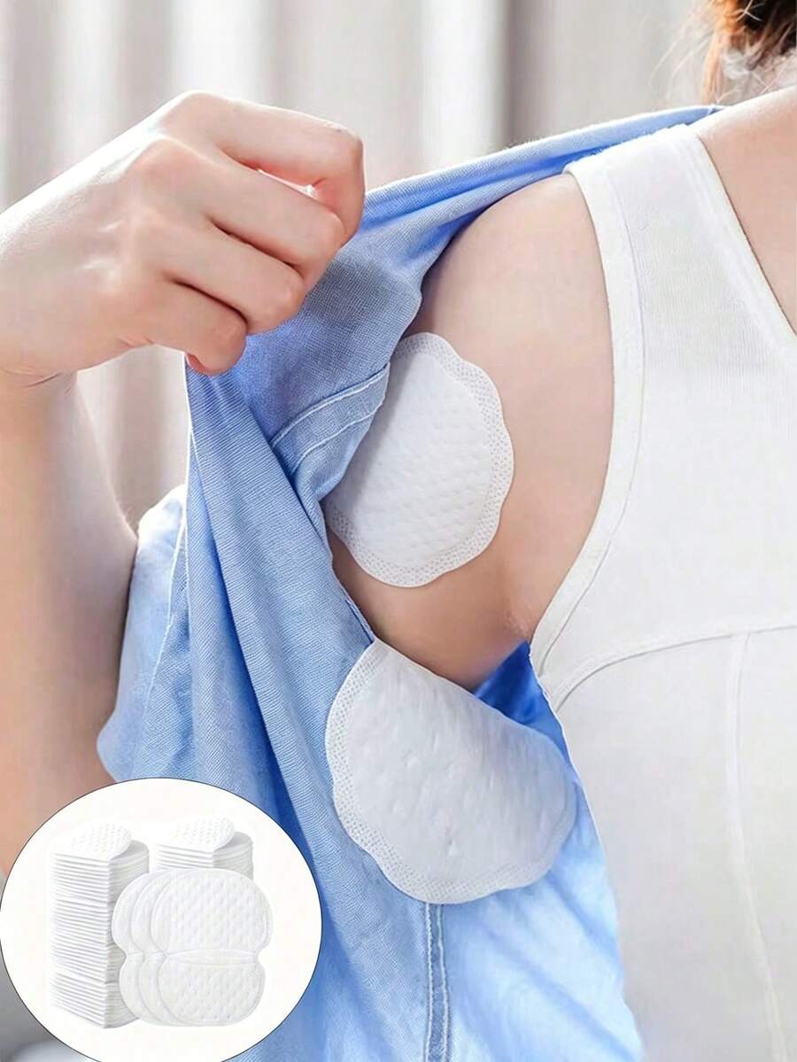 1/10/20/30/50/70/120/150/200片裝拋棄式不織布腋下吸汗墊,隱形長效吸汗墊,舒適防汗墊適用於男女,適合運動、戶外、旅行及夏季日常身體護理 - 多色 - 查看 1