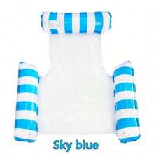1pc Inflatable Floating Hammock With Backrest, Dual-Use Foldable Inflatable Pool Chair For Summer, Suitable For Spa, Pool, Beach Party Supplies, Vacation Multi-Functional Pool Party, Summer Outdoor Water Fun Floating Water Chair, Portable Floating Chair Bed, Perfect For Summer Birthday Gifts, Party Gifts, Student Gifts (Air Pump Sold Separately) - Multiple Styles - View 8