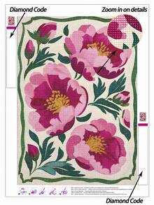5D Flower DIY Diamond Painting Home Decor Diamond Painting, Mosaic Set, DIY Your Own Wall Art, Enjoy The Fun Of Hands-On Creation, The Best Gift For Friends. - No Frame - View 1