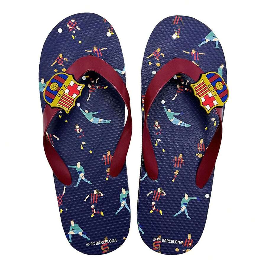 FC Barcelona Flip Flops Adult Size 38/39 Navy Blue EVA - Option 1 - View 1