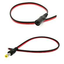 18 AWG 22AWG männlicher weiblicher DC-Stromstecker 5V 12V 5,5x2,1mm Kabelstecker Adapter, geeignet für Fernseher, Kamera, 5050 2835 LED-Streifenleuchten - Weiblich & Männlich - Übersicht 4