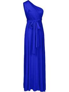 Vestido de Dama de Convertible para Mujer - azul real - Ver 4