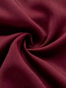 Men's Formal Vest, 1 Piece Slim Fit Suit Waistcoat, Professional Attire Matching - Burgundy - View 7