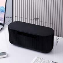 Cable Management Box, Power Outlet Organizer, Desktop Cable Organizer, Charging Cable Storage Box, Multi-Function Plastic Desktop Storage Box - Multicolor - View 13