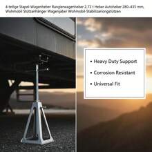 [Free Shipping] Aluminum Leveling Supports 4 Pack For Travel Trailer Camper Motorhome, 6000 Lbs Capacity Single Screw Lift 11-17 Inch Height Adjustable Stable Base Structure-XY786444 - Default0 - View 6