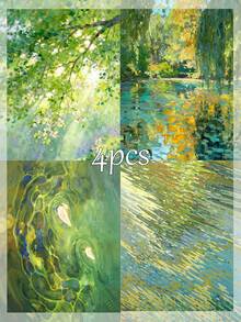 1/4pcs Adult Digital Oil Painting Set, Natural Landscape Digital Oil Painting, Includes Paint And Brushes, Numbered Painting, Handmade Wall Decor Artwork, Suitable For Beginners, Great Gift For Friends (Unframed) - A - View 14