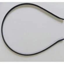 5 Buah Bando Rambut Tipis Minimalis Berbahan Kain Hitam Ukuran 5mm - Hitam - View 3