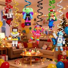 Roblox Set Dekorasi Gantung Berbentuk Pusaran 6 Buah – Pita DIY dengan Tali untuk Pesta Ulang Tahun, Halloween, Natal, Tahun Baru, Dekorasi Pesta & Rumah, Dekorasi Kamar, Dekorasi Rumah, Suvenir Pesta, Hadiah Lembut, Ciptakan Suasana Meriah - Roblo Spiral - View 7
