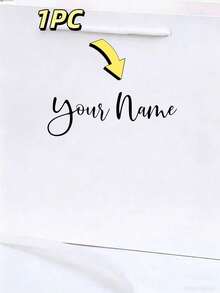 1/3/5pcs Custom Name Decal Stickers, Personalized Name Labels, Waterproof Removable Stickers, Great For Wedding Decorations, Bachelorette Party Favors, Graduation Gifts, Bridal Shower, Birthday, Bridesmaid Gift Bags, Gift Boxes, Customizable Decals. - Multicolor - View 27