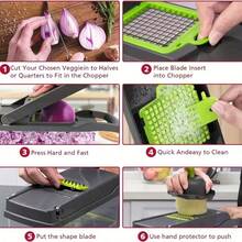 16-In-1 Kitchen Tool For Preparing Salads, Fruits And Vegetables, Including Peeler, Cutter, Slicer, Dicer And Chopper - View 4