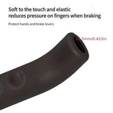 1 Pair Bicycle Brake Lever Covers, Thick Soft Silicone Material, Multi-Color Design, Anti-Slip Shock-Absorbing Wear-Resistant Protection, Comfortable Grip, Easy Installation, Compatible With Mountain Bikes, Road Bikes, BMX, Scooters And More, Used As Cycling Protective Accessories - Multicolor - View 10