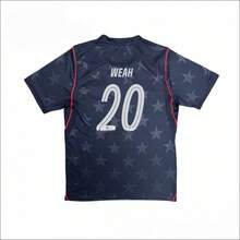 2026 U.S. Men's National Team#20 Weah Navy Stars Away Soccer Jersey, Unisex Streetwear Football Shirt, Breathable Sports Top, Casual Wear - Default - View 3