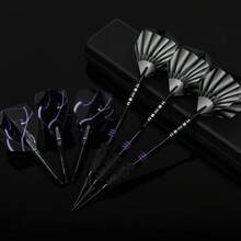 HUANQU 16g Steel Tip Darts Set 3pcs Professional Competition Practice Darts With Spare Shafts, PET Flights, Replacement Tips And Storage Box Compatible With Dartboard For Beginners And Professional Players Home Entertainment Party Holiday Gift - Multicolor - View 6