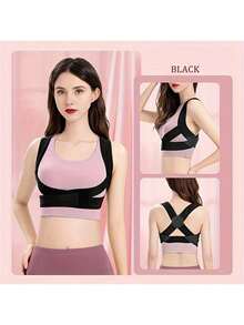 1pc Women's Coffee Color Minimalist Diamond Decor Waist Belt, Suitable For Halloween Party Or Daily Wear - Brown - View 4