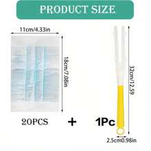 21pcs Set Includes 20pcs Replacement Pads + 1pc Handle, High Density Microfiber Reusable Dust Cleaning Pads, Suitable For Living Room, Bedroom, Kitchen Furniture Dusting Cleaning Tool - Cleaning Brush Set - View 11
