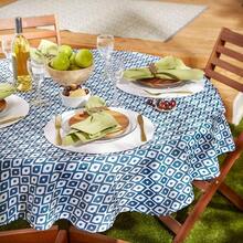 CAMZ37331 TC OUTDOOR BLUE IKAT 60 inch ROUND - 60" REDONDO - Ver 3