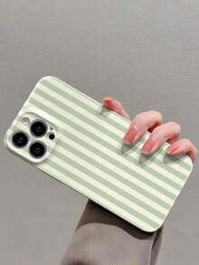 1 buah Casing Ponsel Keras Minimalis Gaya Feminin dengan Pola Garis-garis, Lubang Presisi, Lapisan Mengkilap, Perlindungan Penuh, Kompatibel dengan iPhone 11/12/13/14/15/16 Pro Max - MultiWarna - View 4