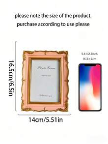 Vintage European Style Gold Curved Picture Frame, Decorative Photo Frame, Suitable For Home Decor And Photo Display, Ideal Gift For Birthday, Party, Anniversary, Graduation And Other Occasions - Gold-rimmed Photo Frame - View 12