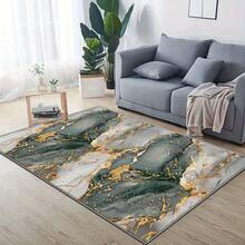 Suitable For Indoor And Outdoor Abstract Art Design Textured Pattern Carpets, Elegant Home Decoration, With Finished Edges Suitable For Bedrooms, Easy To Maintain, Suitable For Living Rooms, Homes, Apartments, Offices, Dormitories, - 1PC - 查看 3