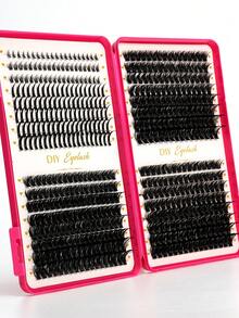 560 Peças Cílios Postiços em Tufos D-Curl Fofos, Tufos de Cílios D-Curl, Extensão de Cílios Naturais Mistos D-Curl 10-16mm, Cílios Longos Super Densos, Cílios Individuais Enrolados, Cílios Longos Finos, Cílios Longos com Efeito Cartoon, Adequado para Iniciantes e Uso Doméstico. - D - Visão 6