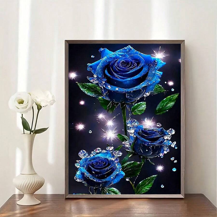 Kit de Pintura de Diamantes 5D DIY, Juego de Arte de Diamantes Adecuado para Principiantes, Arte de Diamantes Redondo Completo Decoración de Pared del Hogar, Regalo de Cumpleaños Festivo, Obra de Arte Exquisita, Alivio del Estrés Obra de Arte Exquisita, Kit de Pintura de Diamantes