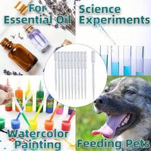 10/20/30/50/100pcs Disposable Plastic Droppers - 0.1oz Graduated Pipettes And Precision Pipettes With Measurement Markings, Odorless Rectangular Design, For Precise Liquid Transfer Of Essential Oils, Resins, DIY Crafts, Laboratory And Art Projects, Oil Dropper Bottles, Laboratory Supplies, Transparent Pipettes, Durable Pipettes - White - View 8