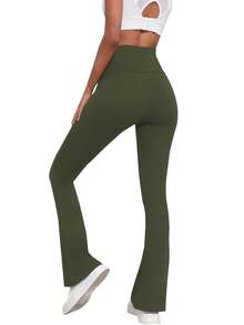 Women Leggings - Burgundy - View 11
