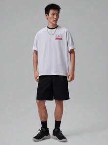 Jordan Flight Men's Minimalist Classic Short Sleeve T-Shirt IF3117-100 - White - View 6