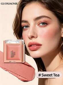 GUOXIAONIU 3-In-1 Multi-Use Makeup Balm, Cream Blush, Eyeshadow & Lip Mud, Buildable Nude Shade - #SweetTea - View 1