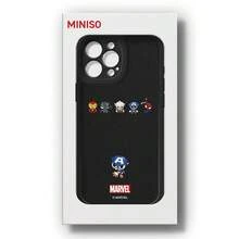 Miniso Marvel Black Panther, Spider-Man, Iron Man, Captain America, Thor Phone Cases Are Compatible With IPhone 17 Pro Max/17 Pro/Air/16 Pro Max/15 Plus/14/13/IP 17/15 Pro/12 Pro/11/16 Plus. These Drop-Proof And Scratch-Resistant Protective Cases Are Compatible With Apple Devices. - Black - View 5