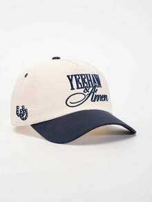 1 buah Topi Baseball Bordir YEEHAW Side Uu Color Block, Topi Kasual Pelindung Matahari yang Dapat Diatur, Cocok untuk Perjalanan Musim Semi/Gugur, Topi Matahari Serbaguna yang Modis, Topi Remaja Gaya Y2K - topi bisbol - View 15