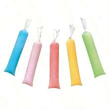 100Pcs Homemade Transparent Ice Pack Bag For Crushed Ice And Ice Cream Preservation, DIY Ice Pop Bag For Home Ice Making Gift Bag Party Kitchen - Multicolor - View 9