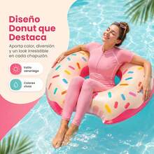 Aro Flotante Rosquilla Colorido, Fácil de Llevar a Viajes y Excursiones, Ideal para Días de Sol en la Playa, Reuniones en la Piscina y Momentos de Ocio en el Lago - Rosquilla - Ver 7