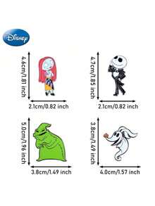 Officially Licensed Disney Vintage Pewter Lapel Grunge Jacket Accessory - Multicolor - View 2