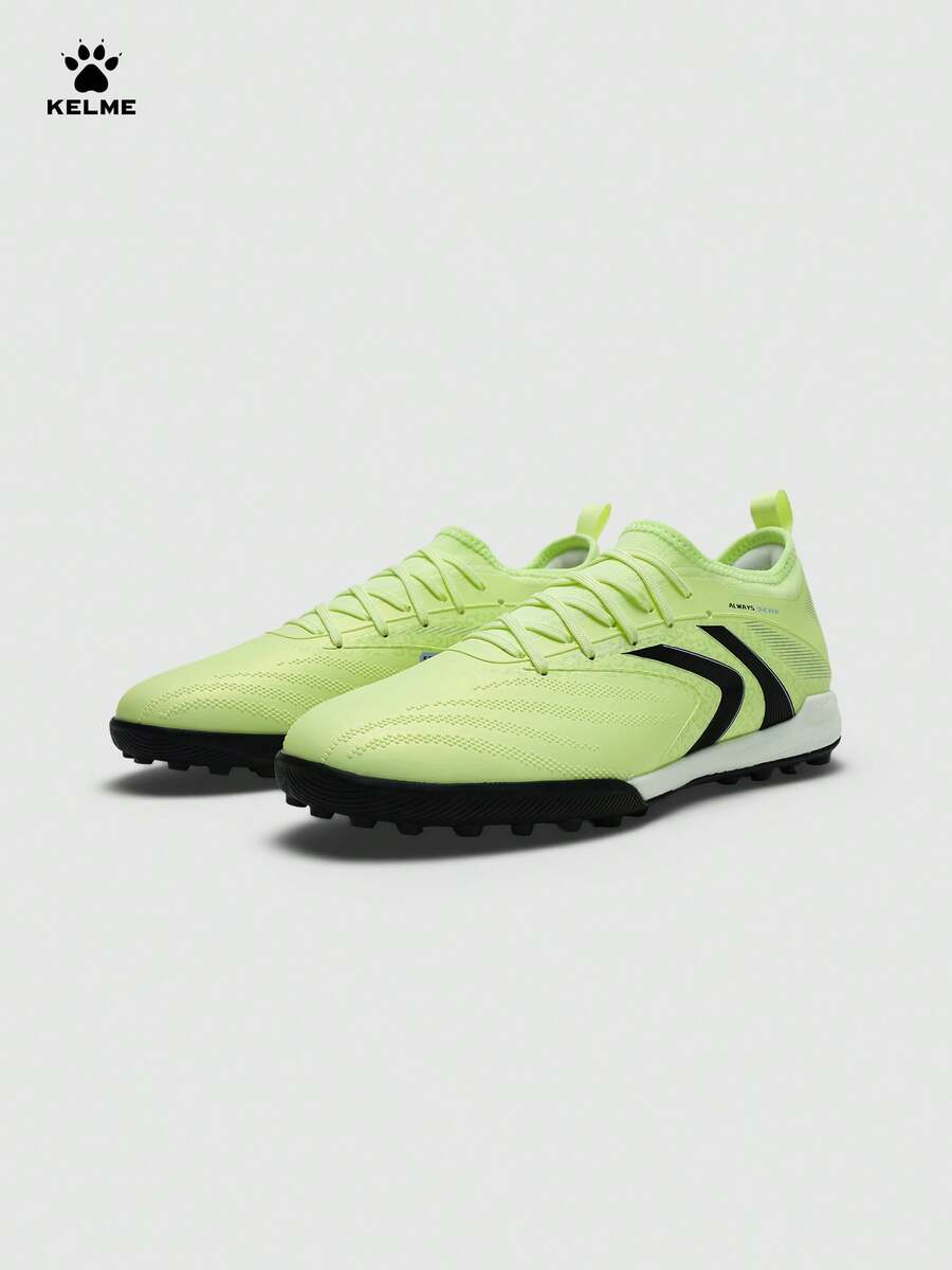 KELME 男款 TF 人造草皮足球鞋 專業比賽 人造草地 日常訓練 Jidian 6MATCH - 淺綠色 - 查看 1