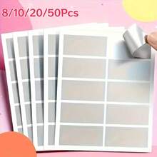 8/10/20/50 miếng nhãn dán cào DIY cho thẻ thưởng, nhãn chống hàng giả và bưu thiếp - xám - Xem 2