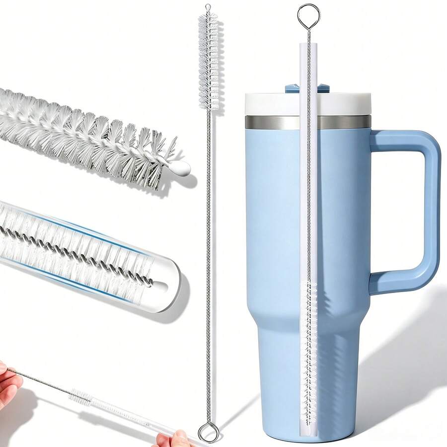 Cup Straw Cleaning Brush, Reusable Straw Cleaner, Fits 40/30/20 Oz Tumblers, 12mm Diameter Pipe Cleaner, Suitable For Water Bottles And Straws - Multicolor - View 1